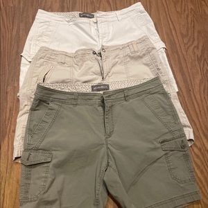 3 pair Eddie Bauer shorts